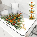 Axyaa Christmas Tree Kitchen Drying Mat