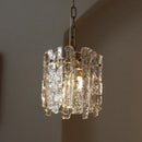 Axyaa Modern Ice Bar & Column Glass Chandelier Set for Home Décor