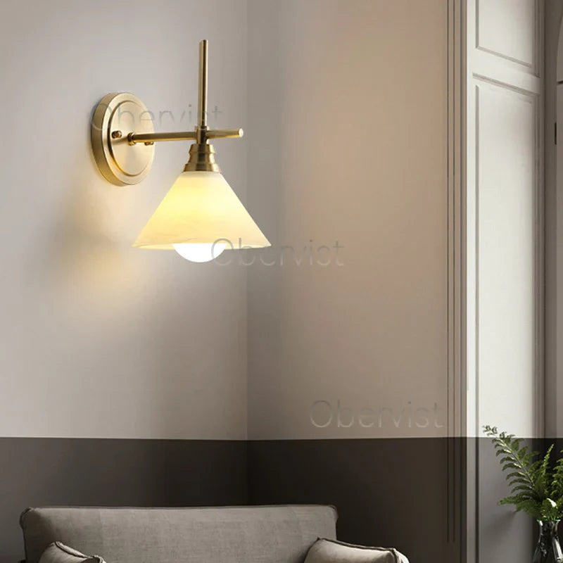 Copper Modern Wall Lamp Sconce Axyaa Home Lighting