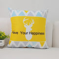 Axyaa Nordic Elk Ins Print Cushion Cover Sleep Sofa Pillow Case Office Home Decor