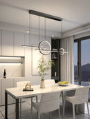 Axyaa Modern Minimalist LED Chandelier: Nordic Design Ceiling Pendant Lights for Living and Dining Room