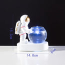 Axyaa Astronaut Diver Glass Vase with LED Light Desktop Decor and Flowers Hydroponics