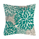 Axyaa Modern Daisy Grey Pillow Covers for Couch and Bed