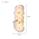 Axyaa Marble Wall Lamp: Modern Stone Light for Living Room and Hallway