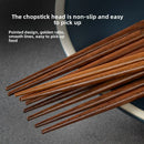 Axyaa Ironwood Chopsticks Set, Bohemian Style, Non-Slip, Japanese Sushi Tableware