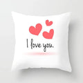Axyaa Love Heart Cushion Cover for Living Room Sofa Valentine's Day Home Decor