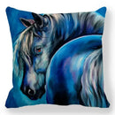 Axyaa Horse Printed Pillowcase 45x45cm Polyester Home Sofa Decor Throw Pillow Cover
