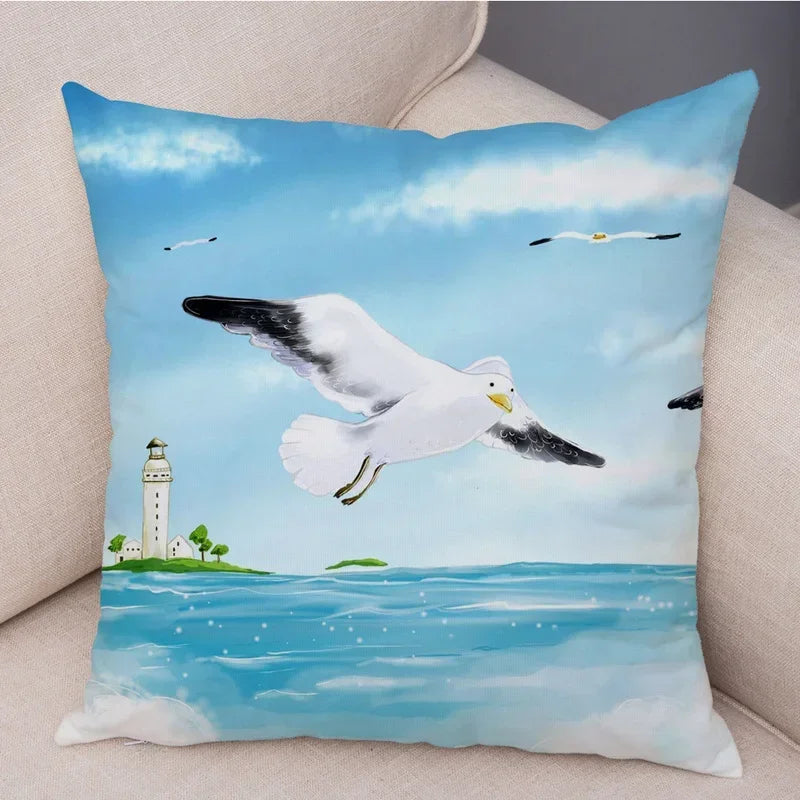Axyaa Cartoon Design Pillowcase for Children's Room, Sofa, Home Decoration 45*45cm