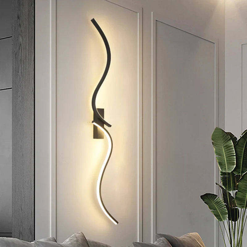 Axyaa LED Wall Sconce Minimalist Bedroom Bedside Light Fixtures