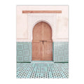 Axyaa Moroccan Landscape Canvas Art Wall Print - Floral Hot Air Balloon Posters