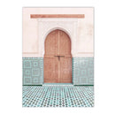 Axyaa Moroccan Landscape Canvas Art Wall Print - Floral Hot Air Balloon Posters