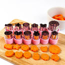 Axyaa Vegetable Cutter Set: Fun Shapes for Kids' Food Baking