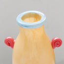 Axyaa Glass Vase with Candy Handle for Home Decoration