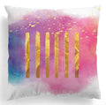 Nordic Luxury Abstract Hand Painted Pillowcase by Axyaa
