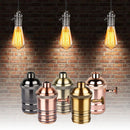 Axyaa Vintage Industrial Lamp Base E27 Socket Holder Rustic Chandelier Pendant Light