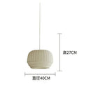 Axyaa Nordic Rustic Fabric Pendant Lights for Minimalist Living Room Decor