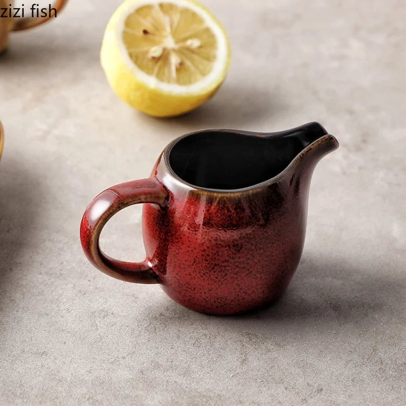 Axya Ceramic Sauce Jugs & Seasoning Dishes Set for Sauces, Gravy, and Snacks