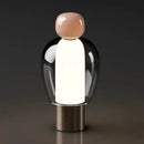Axyaa Glass Mushroom Table Lamp: Modern Nordic LED Desk Light for Bedroom & Living Room