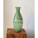Axyaa Chinese Celadon Glass Vase: Song Dynasty Aesthetic, Perfect for Flowers, Orchid, Living Room