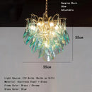 Axyaa Murano Glass Chandelier: French High-End Retro Design for Living Room, Dining Room, Bedroom