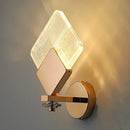 Axyaa Acrylic Wall Lamp LED Light Luxury Bedroom Decor Bedside Lighting