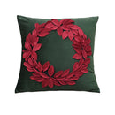 Axyaa Christmas Festival Flower Round Pillowcase for Cozy Home Decor