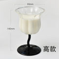 Axyaa Glass Footed Dessert Bowls - Set of 4