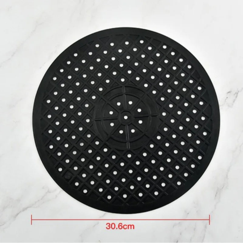 Axyaa Rubber Drain Pad Kitchen Sink Mat Non Slip Heat Insulation Square Rectangle