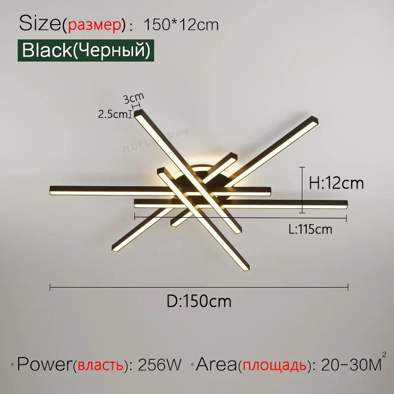 Nordic LED Ceiling Chandelier for Living Room Dining Bedroom - Axyaa