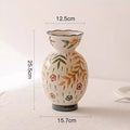 Axyaa Hand Painted Ceramic Vase | Luxury Jingdezhen Pottery | Hydroponic Flower Arrangement