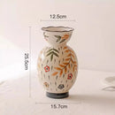 Axyaa Hand Painted Ceramic Vase | Luxury Jingdezhen Pottery | Hydroponic Flower Arrangement