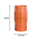 Geometric Resin Vase for Artificial Flowers by Axyaa: Modern Table Decoration