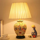 Axyaa Contemporary Ceramic Table Lamp for Living Room Bedroom, Hotel Decor