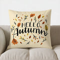 Axyaa Autumn Leaf Pattern Decorative Pillow Cover for Sofa Bedroom Car