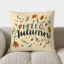 Axyaa Autumn Leaf Pattern Decorative Pillow Cover for Sofa Bedroom Car