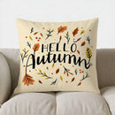 Axyaa Autumn Leaf Pattern Decorative Pillow Cover for Sofa, Bedroom, Car