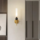 Axyaa Copper LED Wall Lamp Living Room Bedrom Sconce, Black Gold
