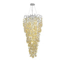 Axyaa Crystal Chandelier Set for Living & Dining Rooms with Grand Staircase Accents