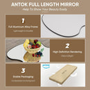Axyaa Wavy Full Length Mirror with Stand for Bedroom, Living Room, Cloakroom