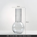 Axyaa Transparent Candy Glass Vase for Home Decor and Flower Display