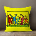 Axyaa Plush Velvet Pillowcase Decorative Cushion Cover in Popular Graffiti Art