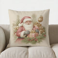 Axyaa Snowman Roses Floral Pattern Pillow Cover - Sofa Bedroom Car Décor