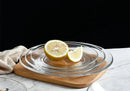 Axyaa 10" Tempered Glass Microwave Plate - Heat-Resistant Fruit Salad Dish