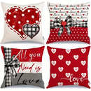 Sweet Love Bow Print Pillowcase for Valentine's Day by Axyaa