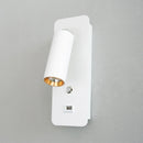 Axyaa LED Wall Lights With Switch and USB Interface - Modern White/Black Wall Lamps