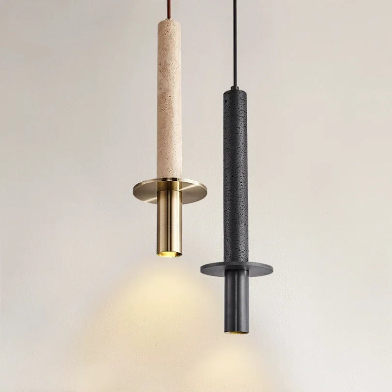 Axyaa Stone Pendant Lights: Elegant Bedroom to Restaurant Ceiling Chandeliers