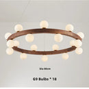 Axyaa Glass Ball LED Chandelier for Modern Decor Lighting