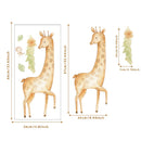Axyaa Animal Wall Stickers: Giraffe, Bunny, Lion, Elephant - Peel and Stick Kids Room Decor