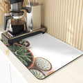 Axyaa Cactus Silicone Coasters Set for Kitchen Table - Absorbent Drying Mat