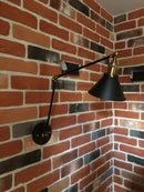 Axyaa Vintage Industrial Wall Sconce E27 LED Wall Lamp Copper Black